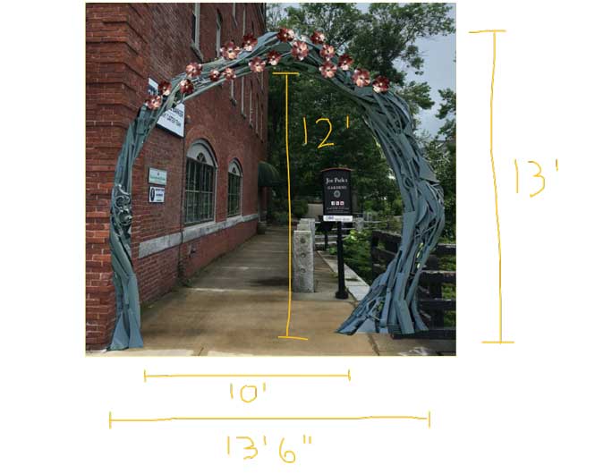 Expected dimensions of sculpture